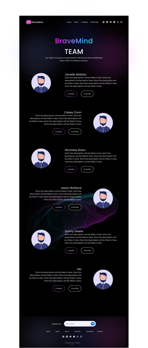 BraveMind Team Dashboard